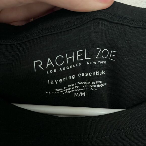 Rachel Zoe layering essential Black Sleeveless Tank Top size medium - Picture 2 of 3